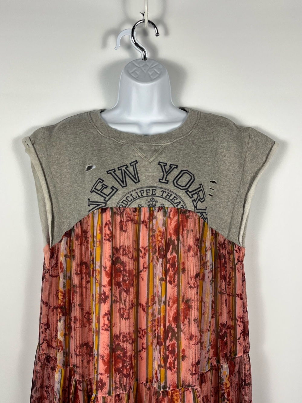 Free People Wallpaper Maxi Dress Pink with Floral Stripe Size Small - Picture 7 of 11